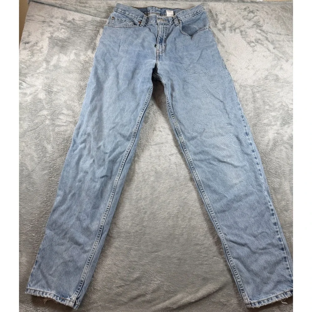 Vtg Levi's 560 Loose Taper Jeans W31 L34 Light Wash 90s Distressed Grunge